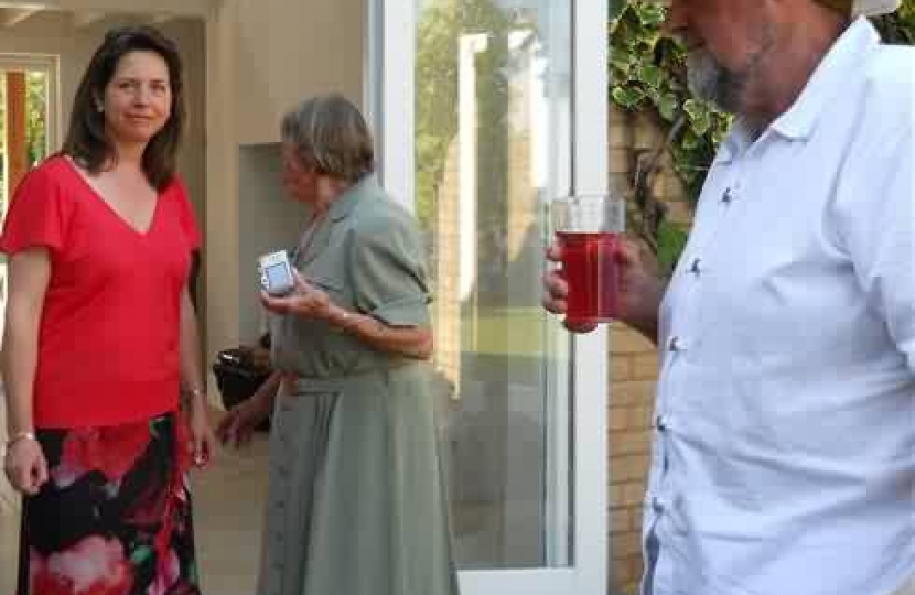 Sally Lansley with Evelyn Pratt.