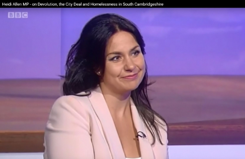 Heidi Allen MP on BBC Sunday Politics East - 2-10-16.