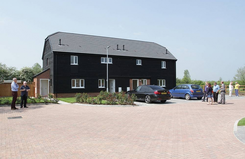 The new one bedroomed council homes in Swavesey.