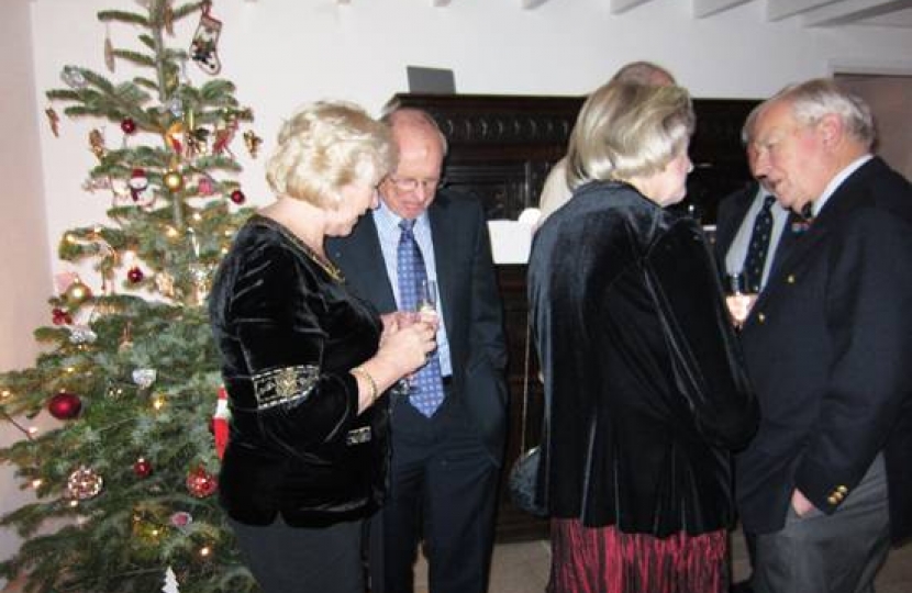 Pamela Douglas talking to Bill Potter; Joy Graham talking to Ian Calder.