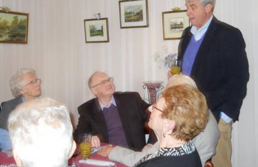 Andrew Lansley MP at the Bar Hill Christmas Lunch, 2011.