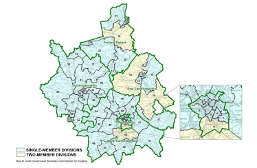 Cambridgeshire map © Local Government Boundary Commission for England