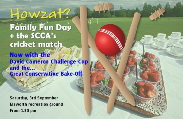 Family Fun Day + the SCCA's cricket match - 3rd September 2016 / 1.30 pm / Elsworth recreation ground, Smith Street, Elsworth, CB23 4JD