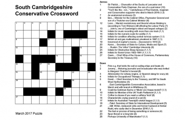 Fun time for some! The March 2017 SCCA crossword.