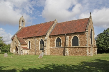 St Denis' church East Hatley, Cambridgeshire - ownership has been transferred from South Cambridgeshire District Council to the Friends of Friendless Churches.