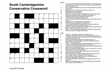 Fun time for some! The July 2017 SCCA crossword.